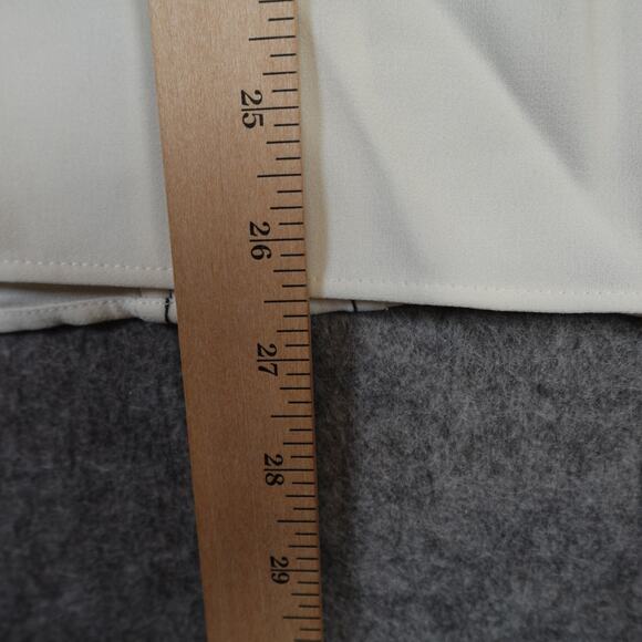 Lafayette 148 Top Womens Large Button Front Shirt Contrast Stitching Long Sleeve - Picture 8 of 9